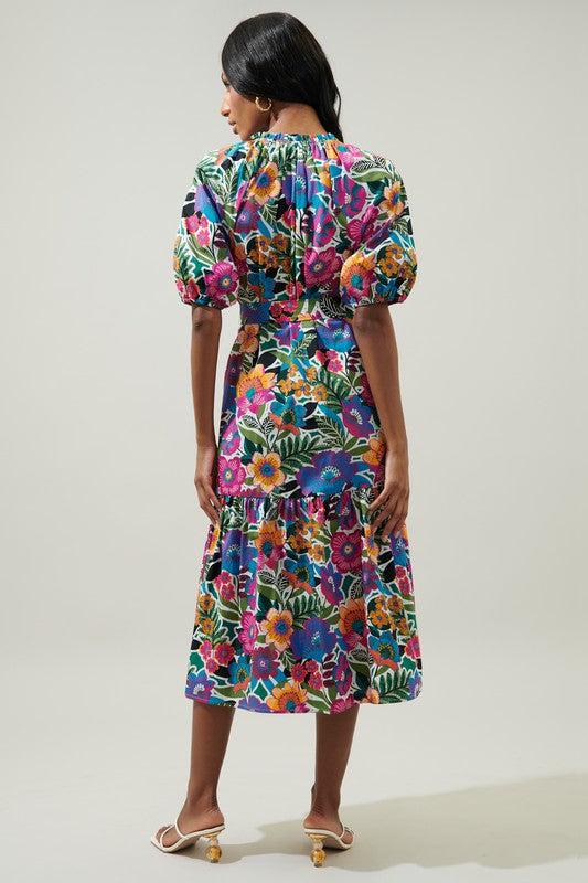 Santa Elena Wynette Tiered Midi Dress