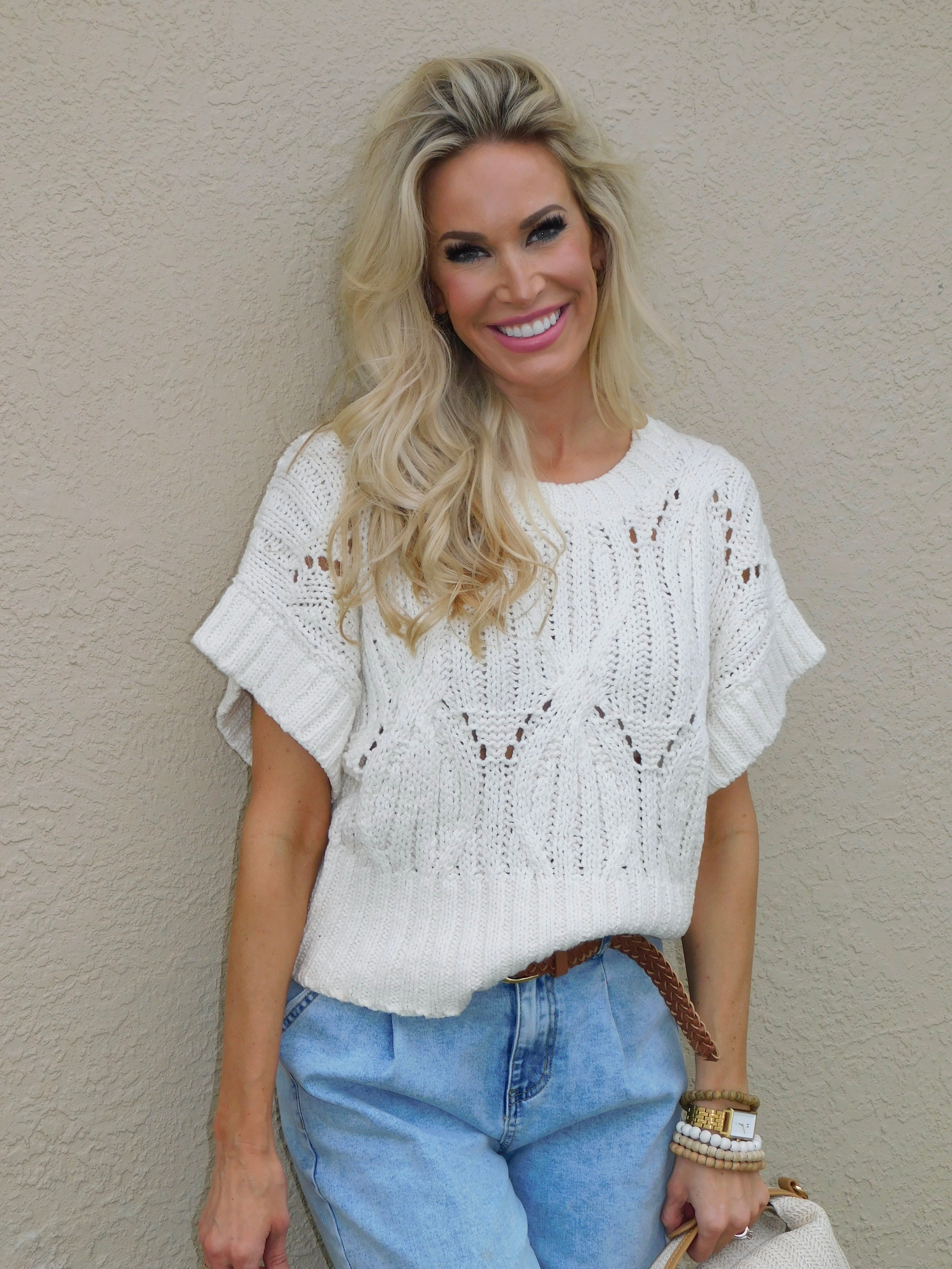 Cali Crochet Knit Top